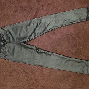 Stella Luce Black PU Jeggings. Size Medium